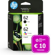 HP 62 - Inktcartridge kleur & zwart + Instant Ink tegoed
