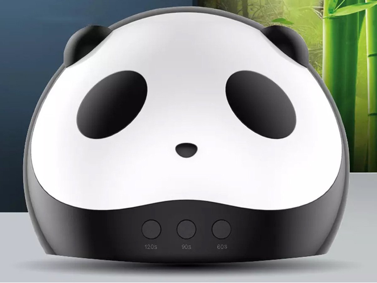 Borvat® | Nageldroger Panda | Professionele nagellamp 36W | Nagellakdroger XL | Met infraroodsensor | Gellamp nagels 36 watt | USB | Met timer | UV-lamp | 18 LED's