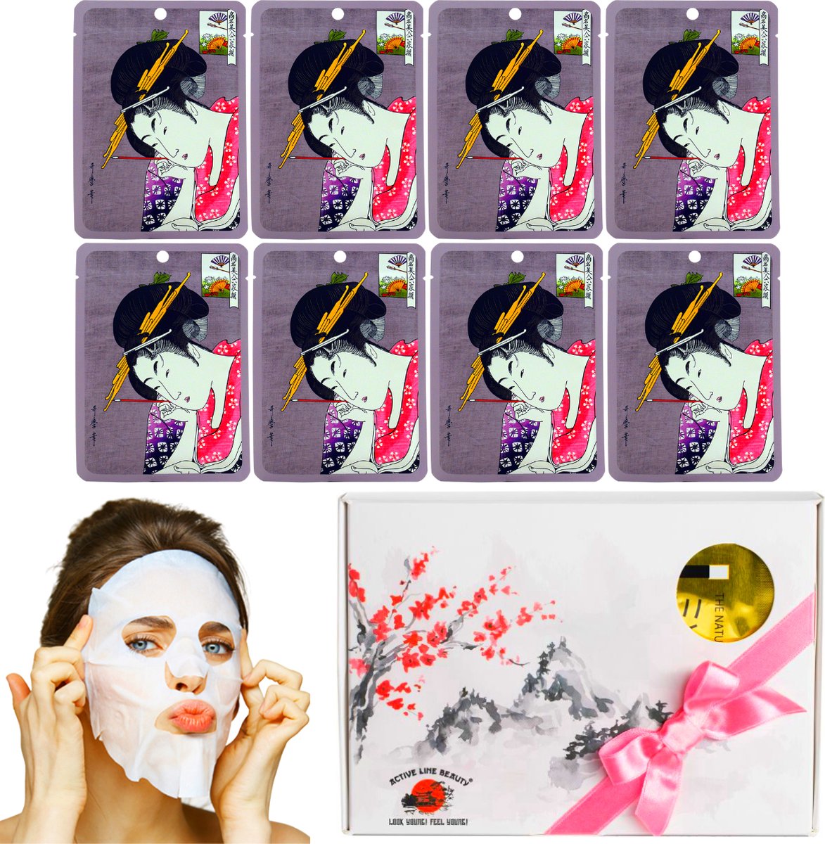 Mitomo Arbutin Essence Giftset Vrouw - Gezichtsmaskers - Skincare - Geschenkset Vrouwen Verjaardag