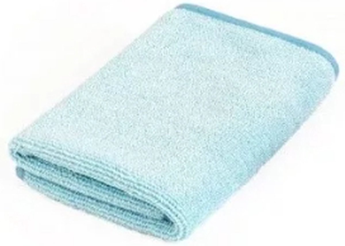 The Rag Company Premium Twist Loop FTW Glas Microvezeldoek Blauw Streeploos & Pluisvrij