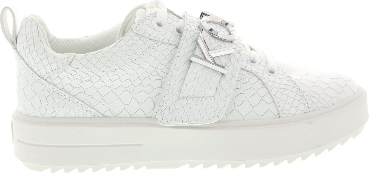 Dames Sneakers Michael Kors Emmet Strap Lace Up Wit - Maat 36