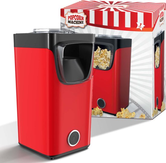 Gadgy Popcorn Machine - Hetelucht Popcornmaker - 1100 watt - met Maatschep - Popcornmakers kinderfeestje