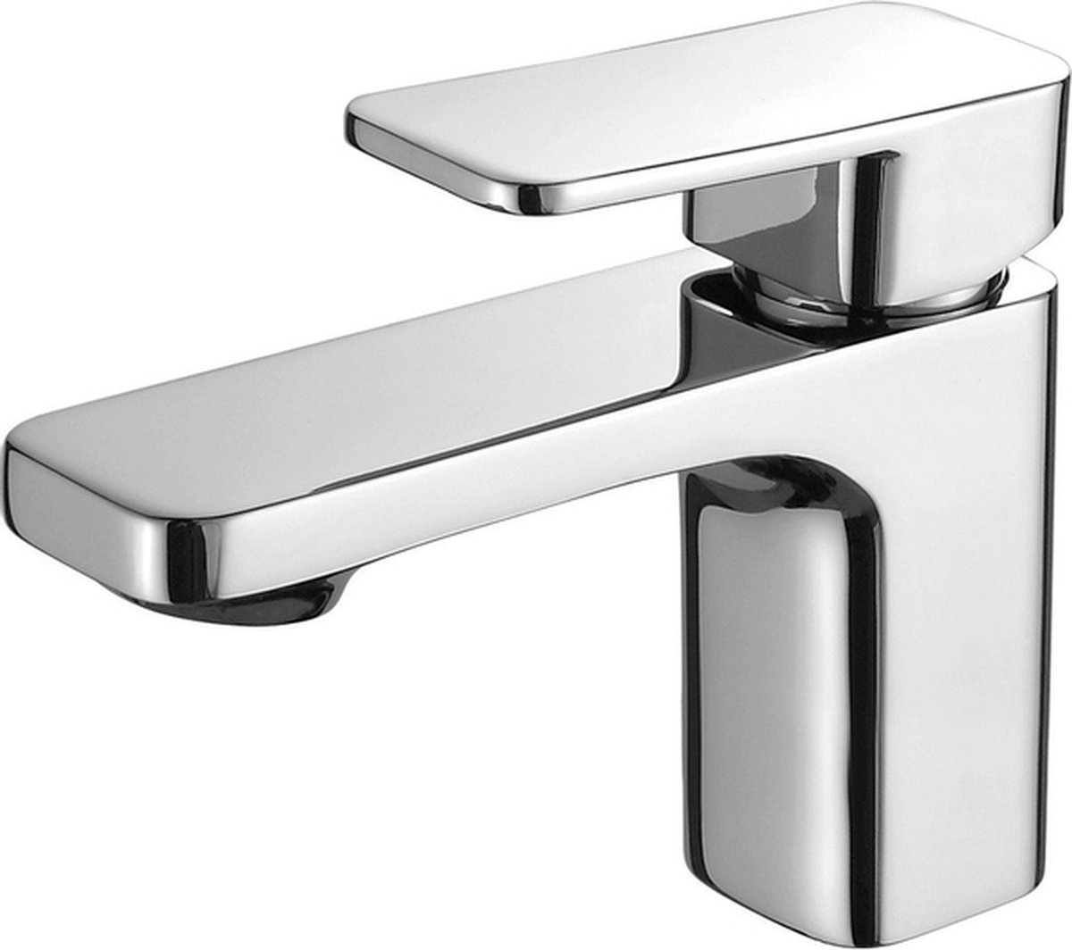 Nemo Spring Tonco wastafelmengkraan eengreeps met automatische lediging chroom