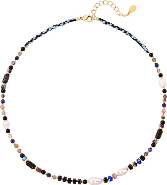 Yehwang Collier Perles Bleu 216357-061
