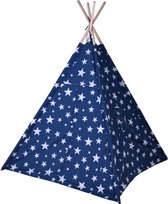 Speeltent/Tipitent voor kinderen met sterren - D103 x H160 cm - blauw