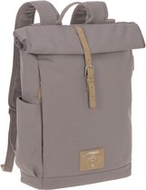 LÄSSIG Luiertas Rolltop Backpack rugzak incl verschoningsmatje rosewood grijs Limited Edition