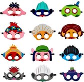 Jobber - Trolls - Masques - 12 pièces - Vêtements de Déguisements pour enfants
