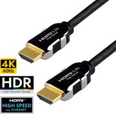 Qnected® HDMI 2.0b kabel 20 meter | High Speed with Ethernet | 4K 60Hz Ultra HD | 11.14 Gbps | ARC | Jet Black