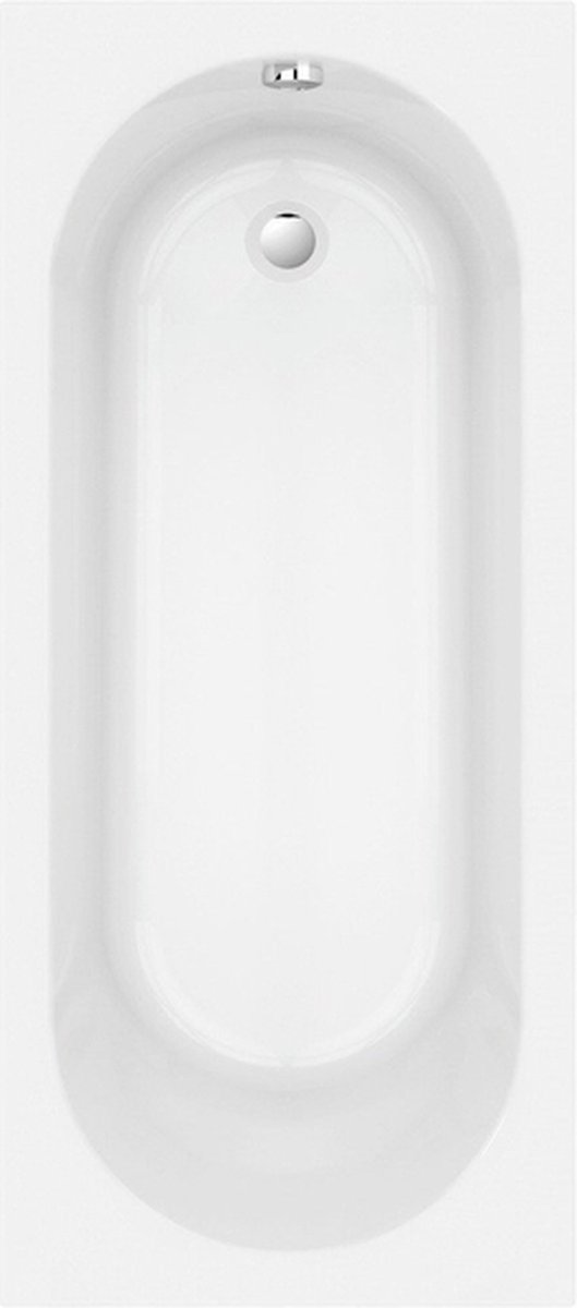 Nemo Spring Nantes inbouwbad mono afvoer D52 1700x750x400mm 185L met potenstel wit acryl