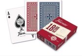 Fournier F21642 18 Jeu de cartes Poker, rouge ou bleu
