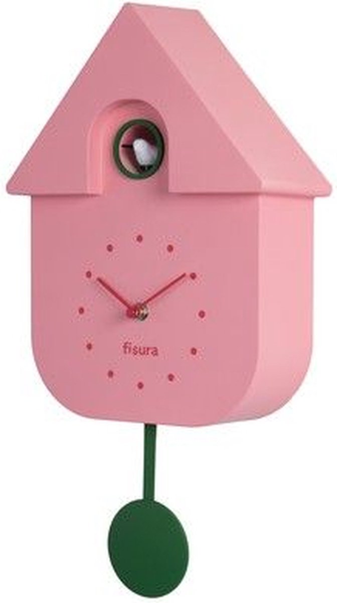 Koekoek Zingt Automatisch Fisura - Koekoeksklok Met Kleurverloop En Wijzerplaat. Wandklok. Originele Wandklok Als Cadeau. 3 AA Batterijen Niet Inbegrepen. Afmetingen: 21,5x8x41, 5. ABS Plastic Koekoeksklok Modern