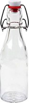 RANO - 1x beugelfles 200ml - Luchtdicht - fles met beugelsluiting / beugelflessen / weckfles / inmaakfles / sapfles / glazen flesjes met dop / decoratie