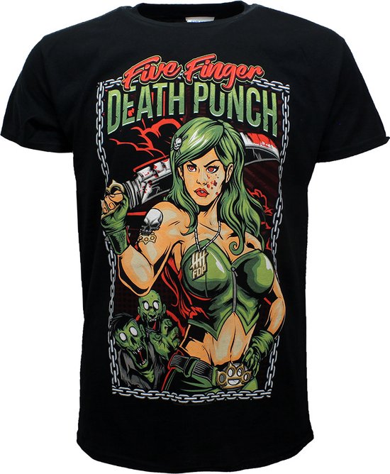 Five Finger Death Punch Assassin Band T-Shirt - Officiële Merchandise - XXL