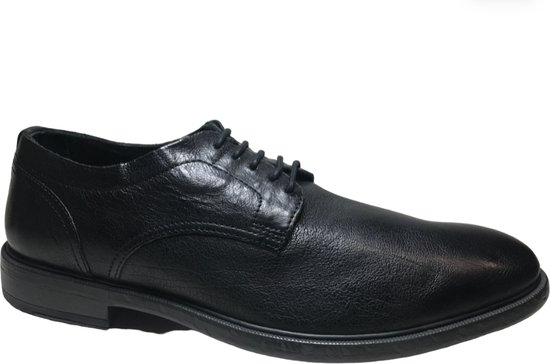 Geox - Mt 43 - Chaussures à lacets classiques en cuir - U Terence B - Zwart
