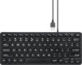 Perixx Periboard 432 Compact bedraad toetsenbord met grote letters – Concave Scissor toetsen – Zachte klik – QWERTY/US – 70% toetsenbord