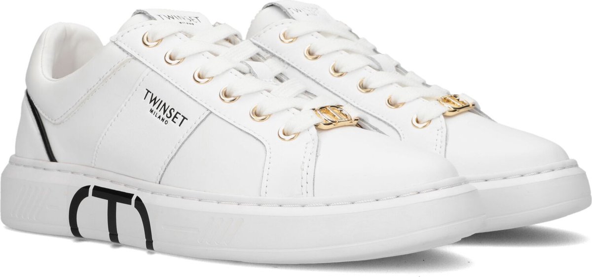 TwinSet Milano 231tcp070 Lage sneakers - Dames - Wit - Maat 38