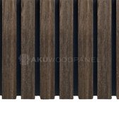 Akoestische panelen - Gerookt Eiken - 300 x 60 cm - Wandpanelen - Akoestische wanddecoratie - De Woontrend van 2024
