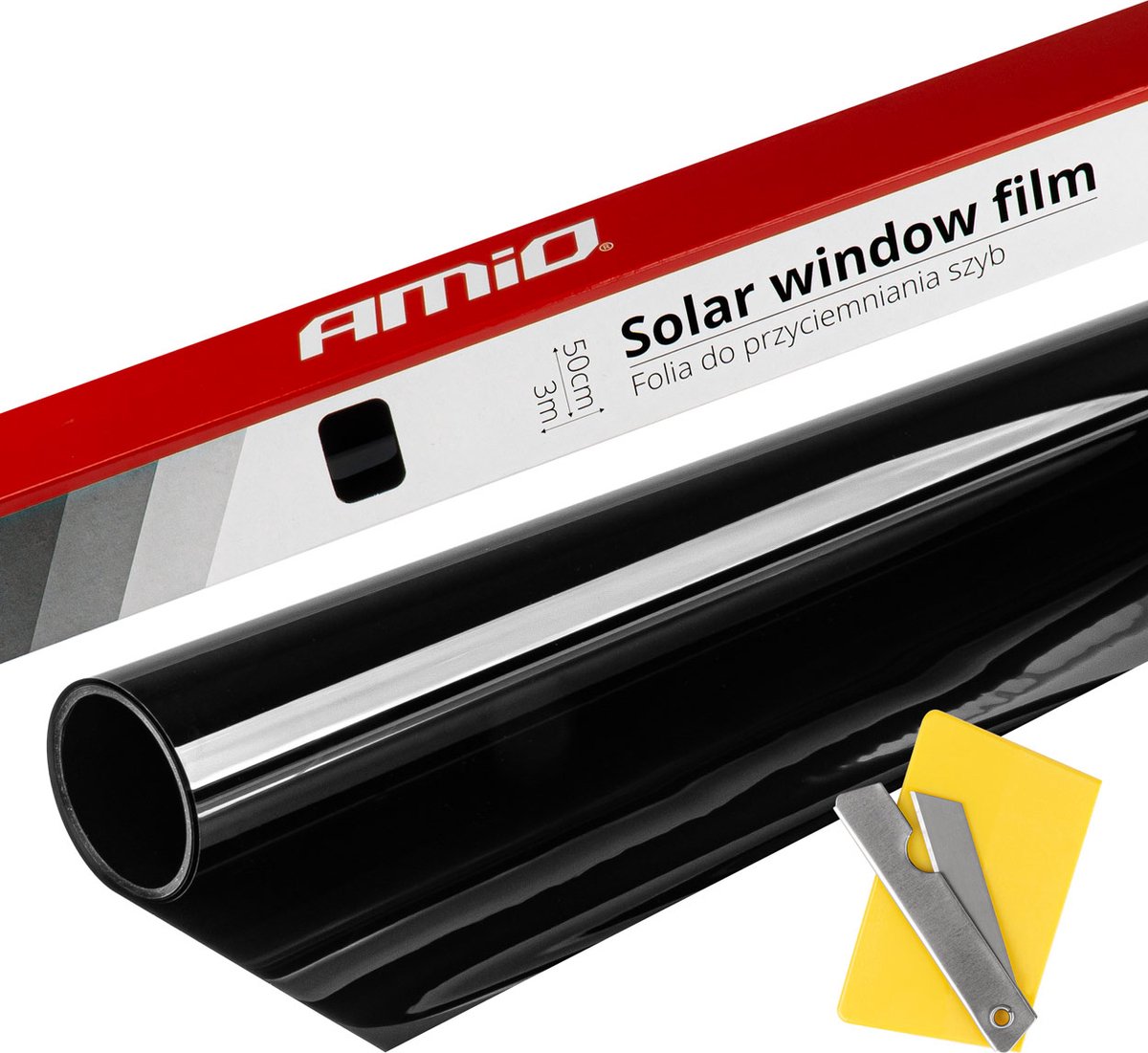 Auto raamfolie - Solar Raamfolie Ultra Dark Zwart - 0,5x3m (1%) | bol.com