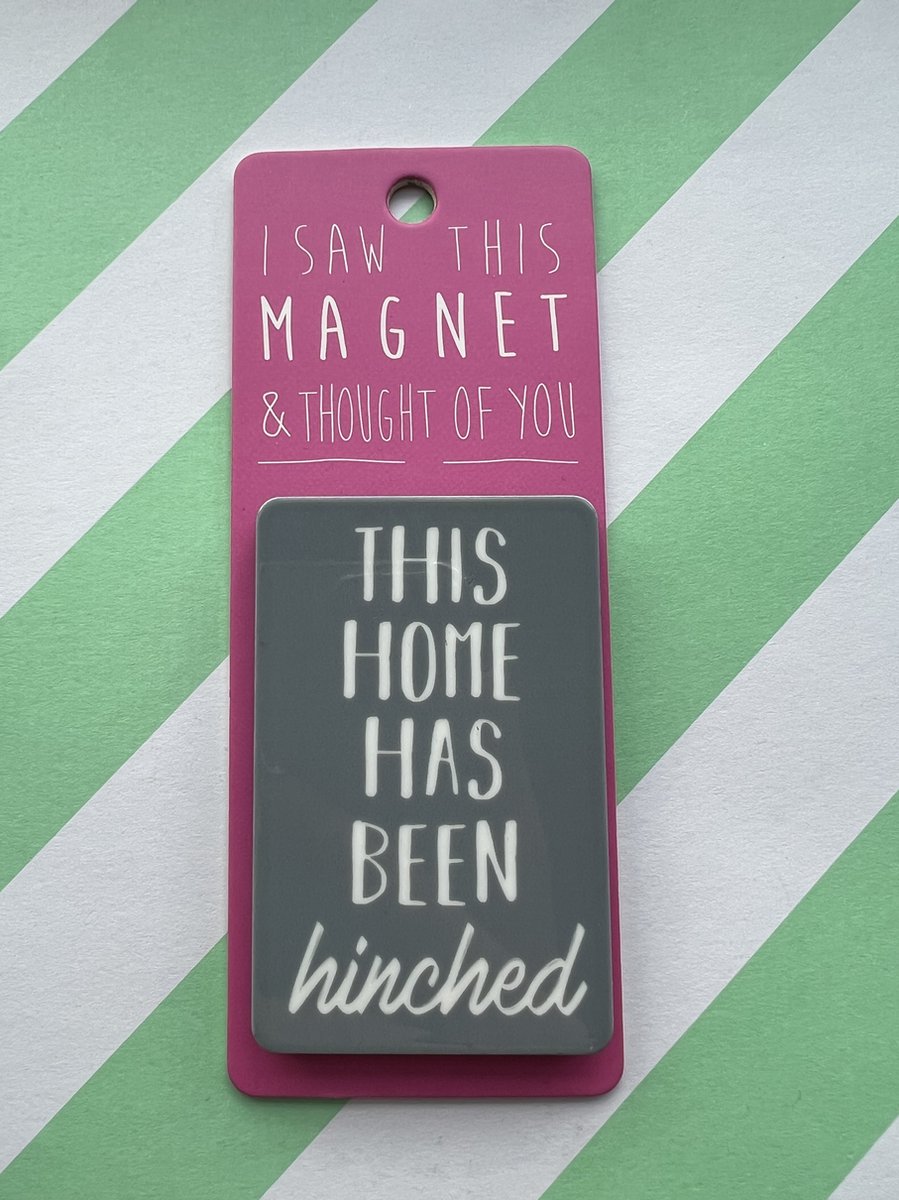 Koelkast magneet - Magnet - This home has been hinched - MA99