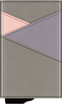 Valenta Snap Porte-cartes en cuir/aluminium - 9 cartes - Grijs