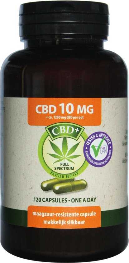 Jacob Hooy - Jacob Hooy - Jacob Hooy CBD Plus 10mg 120 Capsules