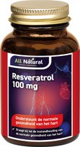 All Natural Resveratrol 100mg Capsules