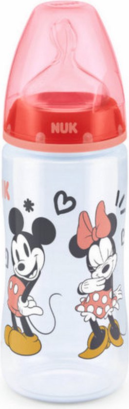 NUK- Mickey Mouse - Biberon First Choice+ - 6-18 mois, 300 ml 6-18 mois