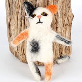 Marionnette à Doigt Calico Chat Feutre - 12cm