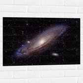 Muursticker - Galaxy Foto van Sterren op de Melkweg - 75x50 cm Foto op Muursticker