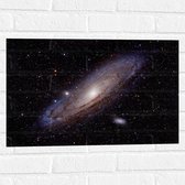 Muursticker - Galaxy Foto van Sterren op de Melkweg - 60x40 cm Foto op Muursticker