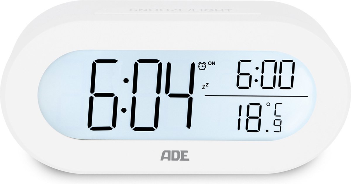 Ade - Wekker met Temperatuurweergave - Digitaal - CK 2134