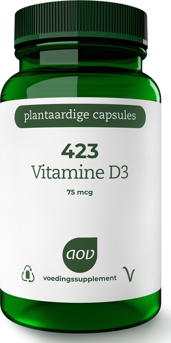 Goedkoopste AOV 423 Vitamine D3 - 90 vegacaps - Vitaminen - Voedingssupplement