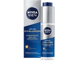 NIVEA MEN Hydraterende Anti-Age Gezichtsgel - Normale en rijpe huid - Anti-Aging Creme Gezicht - Gezichtscreme Met hyaluronzuur - 50 ml