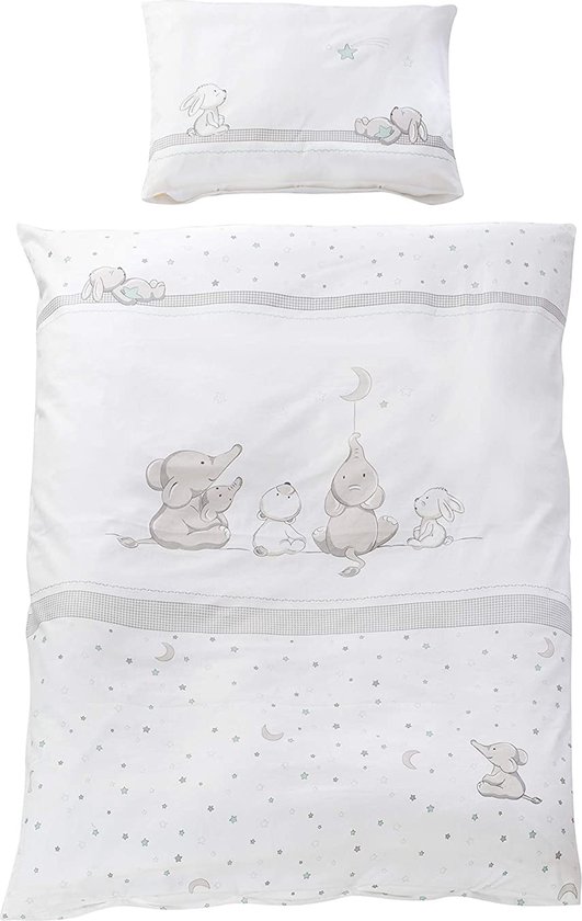 WFKLLL Baby Yoda Dekbedovertrek, Zacht Geborsteld Polyester Beddengoed voor Kinderen Jongens Slaapkamerdecoratie met 2 Kussenslopen (Stijl A, 140 x 200 cm