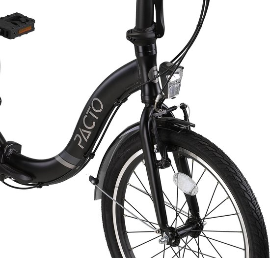 PACTO SIX FOLDING BIKE BLACK 6v VOUWFIETS PLOOIFIETS LAGE INSTAP FIETS ALUMINIUM van PACTO — afbeelding 4