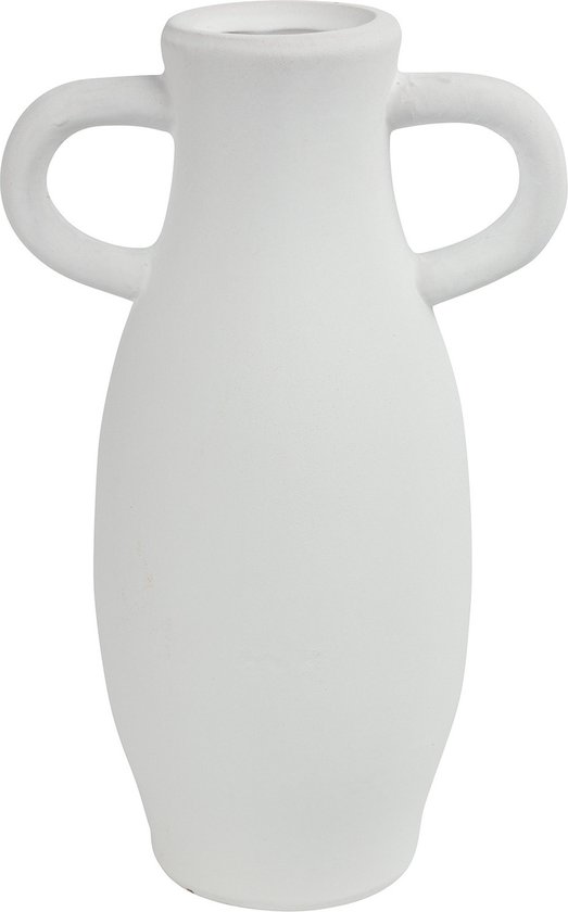 Vase Sans Marque Debbie 8,5 X 12,5 X 9,5 Cm Céramique Wit