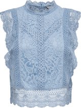 Only Top Onlkaro S/l Lace Top Noos Wvn 15204604 Cashmere Blue Dames Maat - S