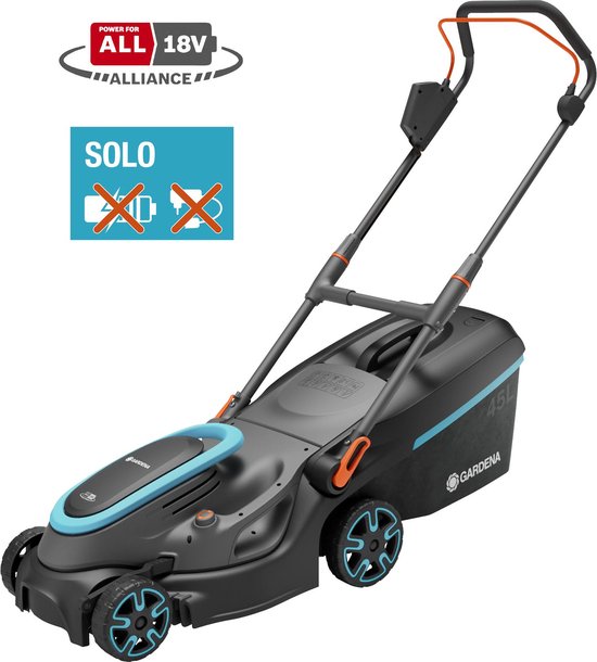 GARDENA PowerMax 37/36V P4A solo Grasmaaier Accu Zonder accu, Zonder lader, In hoogte verstelbare greep 18 V Snijbreedt