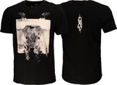 T-shirt noir et White Slipknot Devil Single - Merchandise officielle