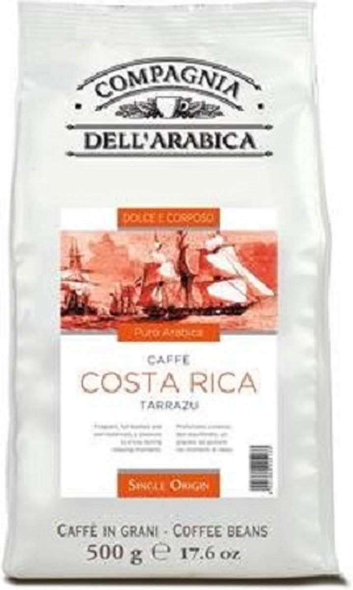 Compagnia dell'Arabica - Italiaanse koffie-Costa Rica 500 gram Tarrazu 'Single Origin' koffiebonen
