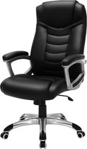 Bol.com ACAZA Bureaustoel - Ergonomische Bureaustoel - Zwart - Tot 150 kg - Bureaustoelen voor Volwassenen - Office Chair - Game... aanbieding