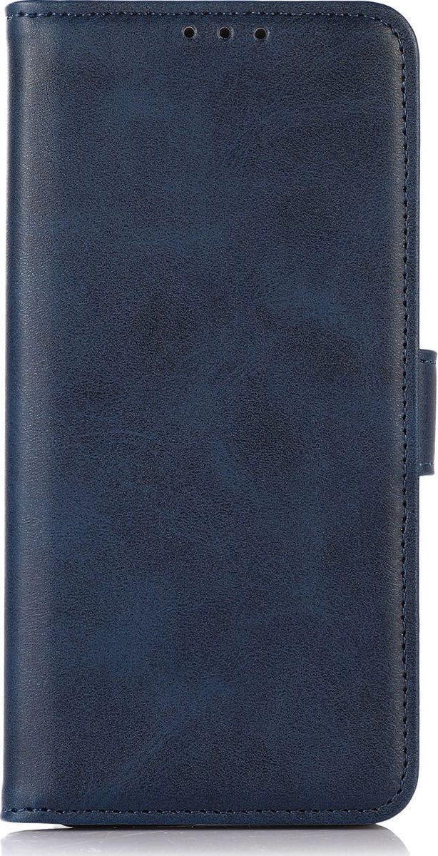 Mobigear Telefoonhoesje geschikt voor Sony Xperia 5 IV Hoesje | Mobigear Wallet Bookcase Portemonnee | Pasjeshouder voor 3 Pasjes | Telefoonhoesje voor Pinpas / OV Kaart / Rijbewijs - Blauw