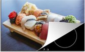 KitchenYeah® Inductie beschermer 77x51 cm - Verzameling sushi - Kookplaataccessoires - Afdekplaat voor kookplaat - Inductiebeschermer - Inductiemat - Inductieplaat mat