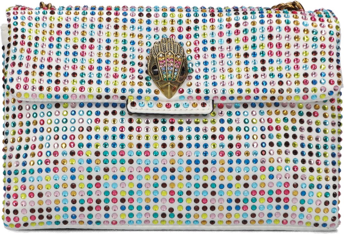 Kurt Geiger London Fabric Mini Kensington Schoudertassen Dames - Wit - Maat ONESIZE