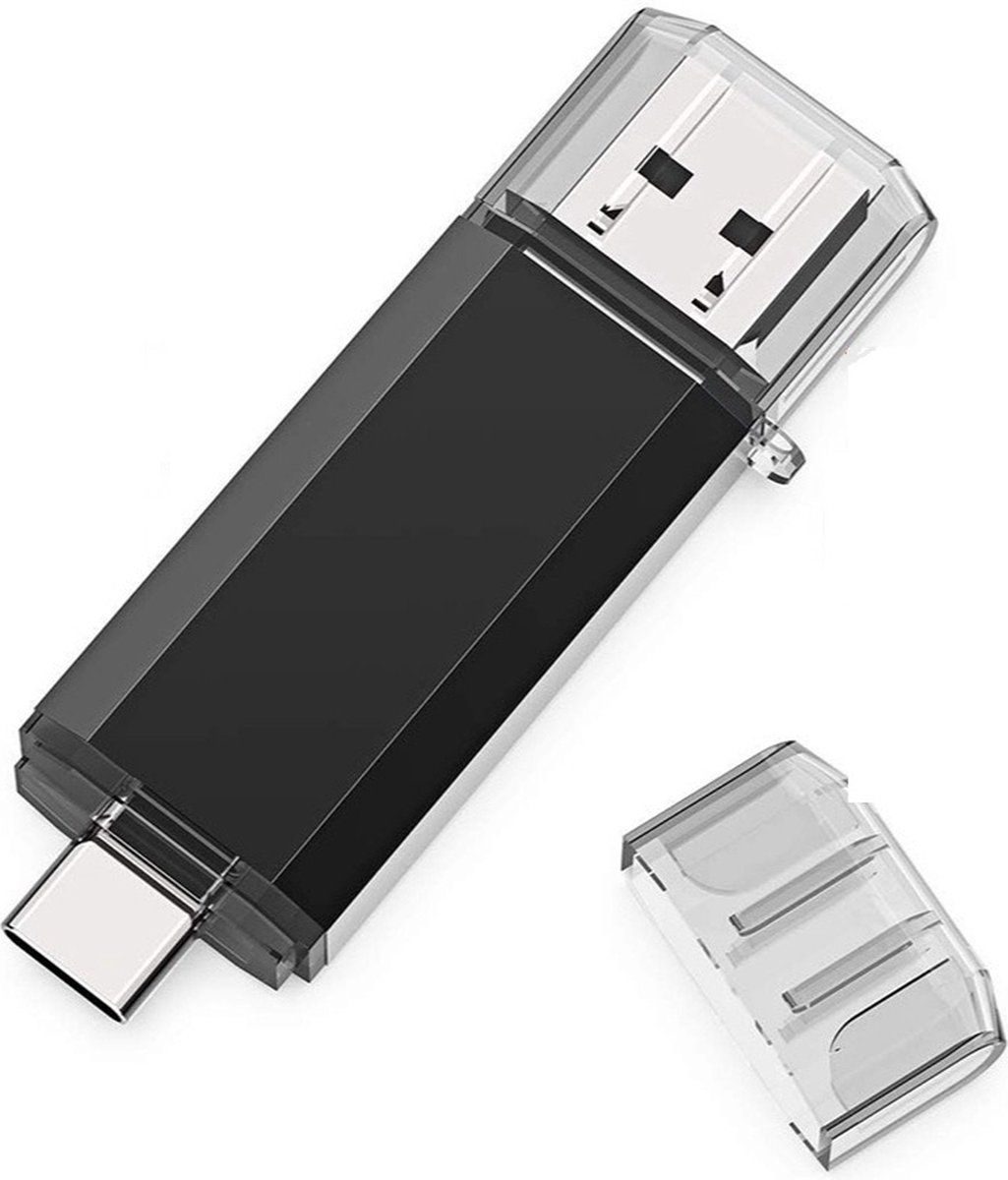 DrPhone UltraDrive - 64GB - Type C 3.1 FlashDrive - USB 2.0 met Extra Opslag - USB Stick - Voor Android / USB-C Smartphone + Tablet