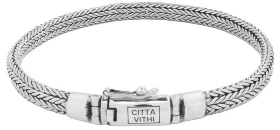 Jonline Citta Vithi Zilveren Ambachtelijke Buddha Armband model 6 maat S