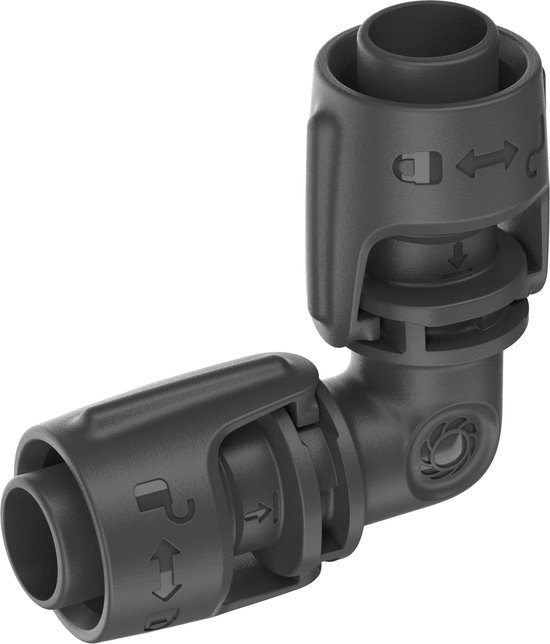 Gardena L-stuk 13 mm (1/2″) Micro-Drip-System koppeling 90° buisverbinder waterdicht duurzaam