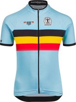 Bioracer - Official Team België (édition 2023) - Icon Classic Cycling Jersey Enfants - Blauw - Taille 152