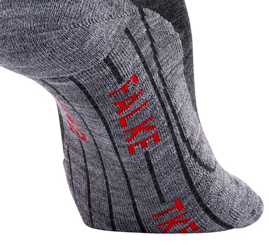 Chaussettes de randonnée FALKE TK5 courtes pour femmes - Asphalt Melange - Taille 39/40
