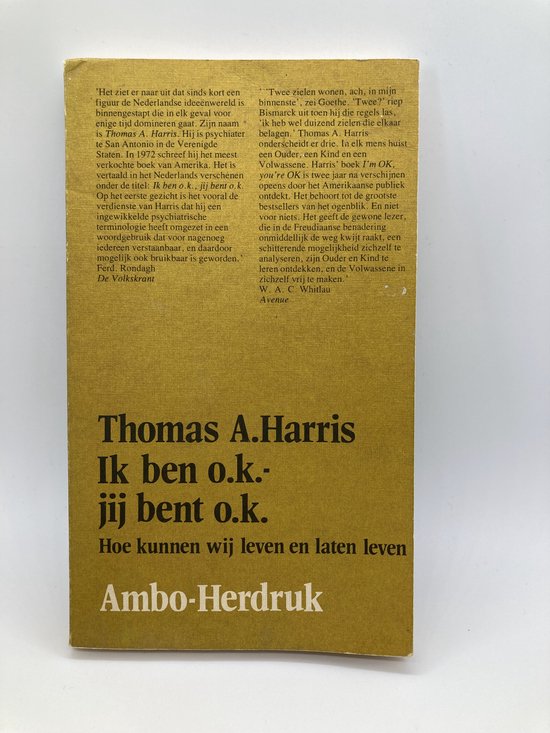 Ik ben o.k. jij bent o.k. - cover